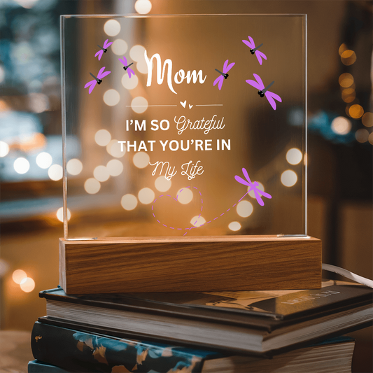 acrylic plaque for mom with heartfelt message