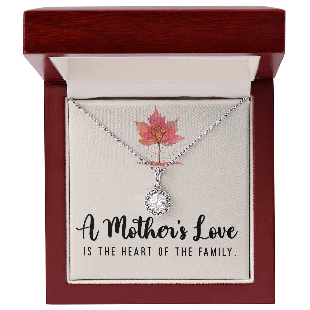 to my mom necklace with message in luxury box