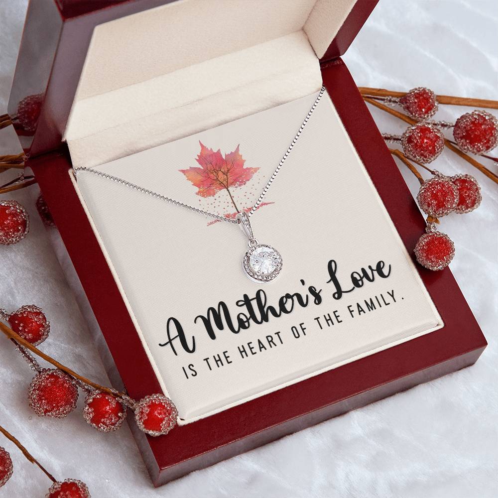 to my mom necklace with message in luxury box