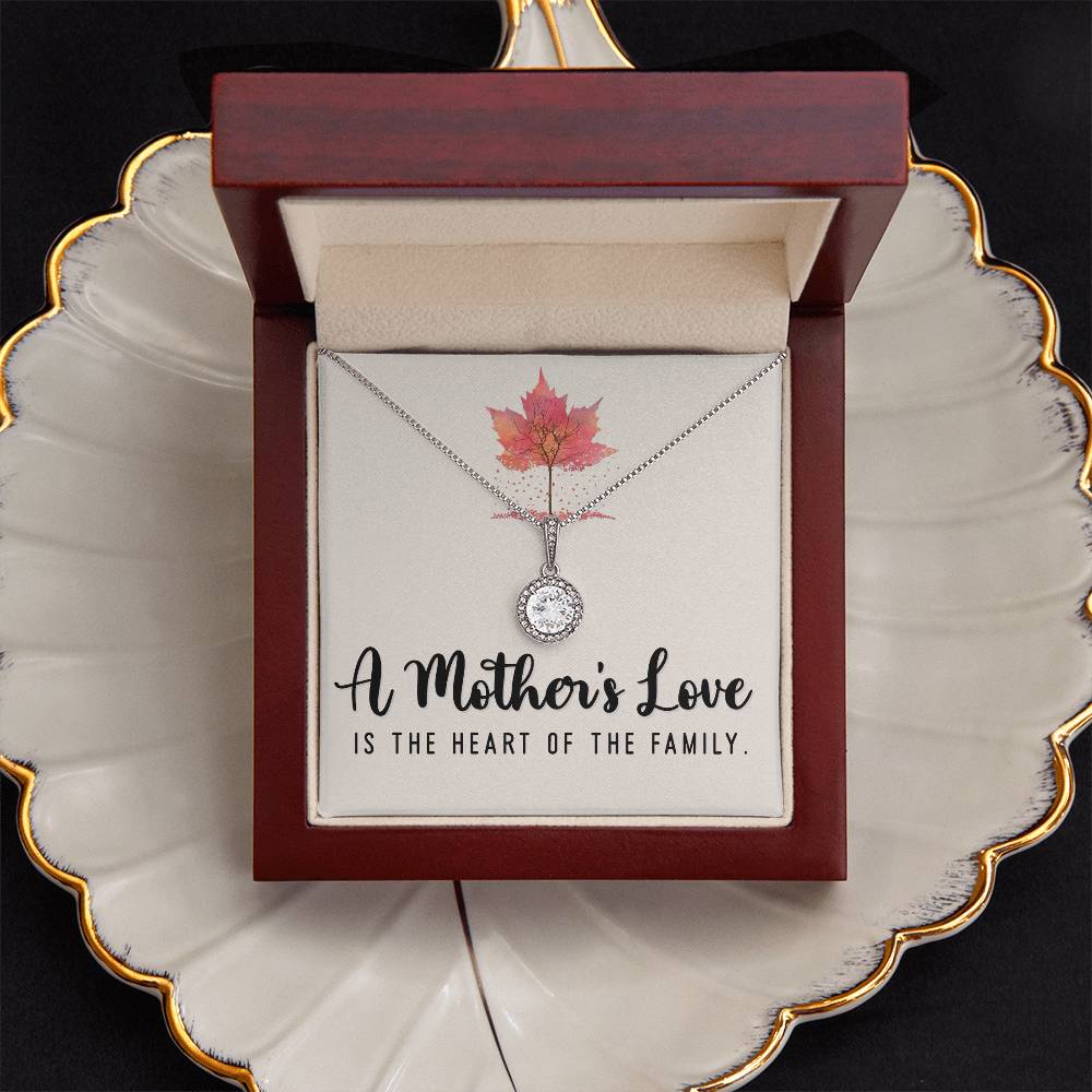 to my mom necklace with message in luxury box