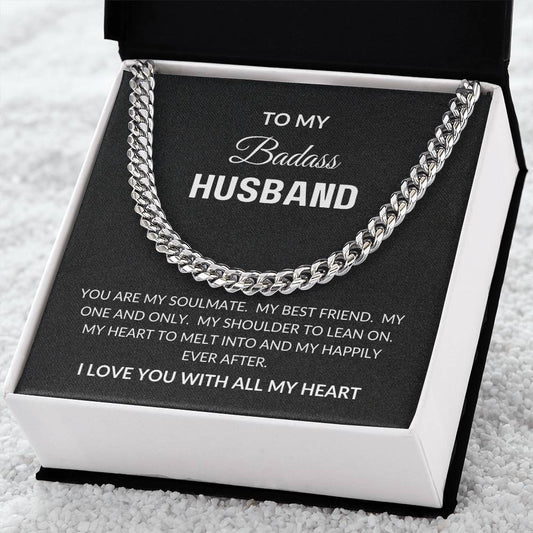 to my husband gift cuban link chain