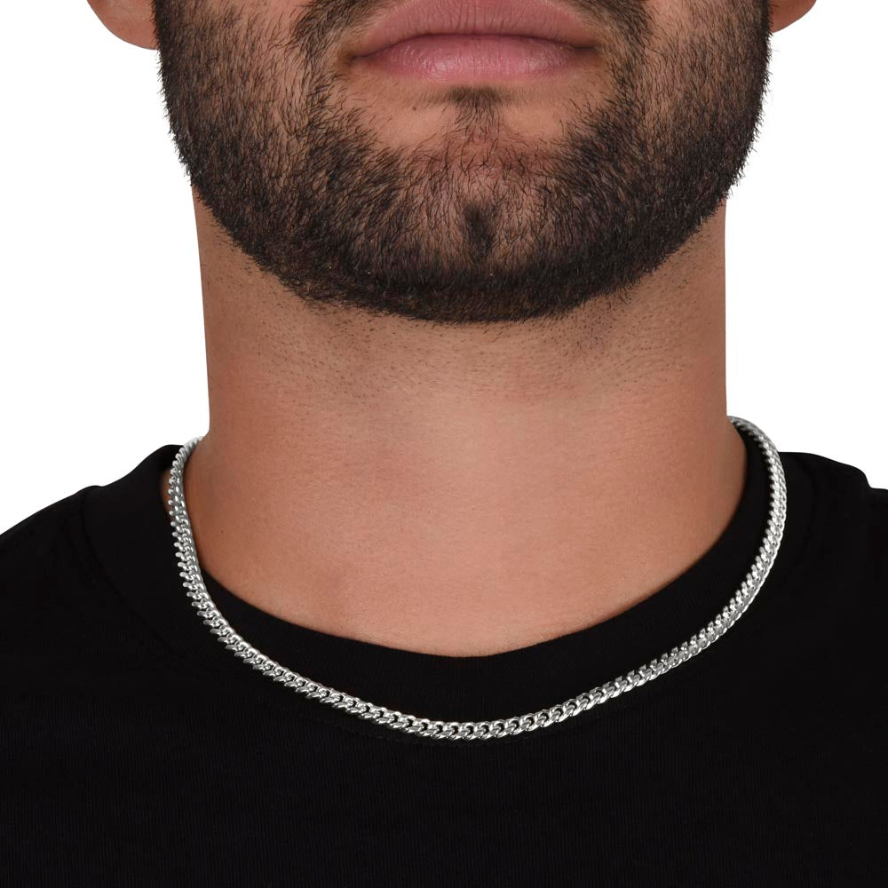 To My Boyfriend Gift | I Want You | Cuban Link Chain