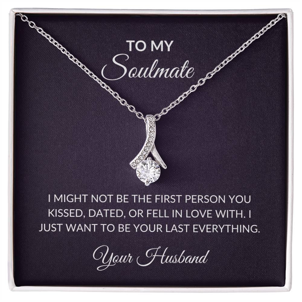 to my soulmate necklace with message