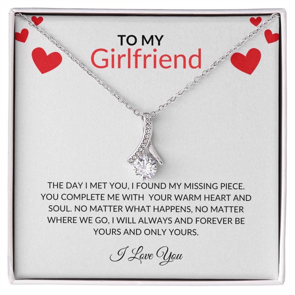 to my girlfriend necklace with message