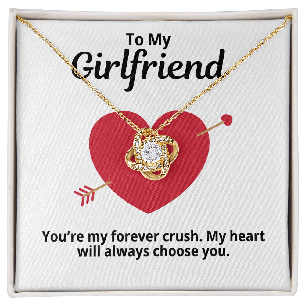 To My Girlfriend Gift | My Crush | Forever Love Necklace