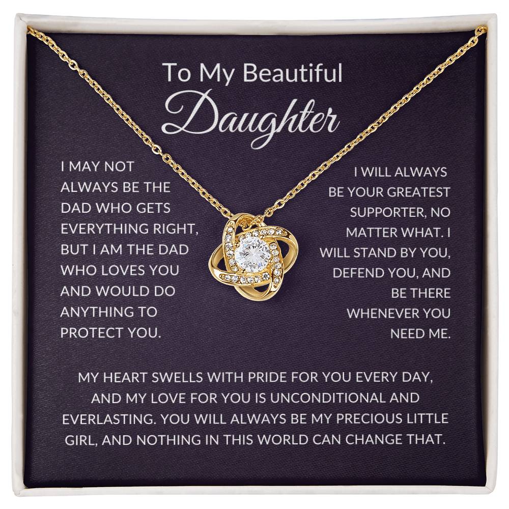 to my daughter gift idea gold necklace