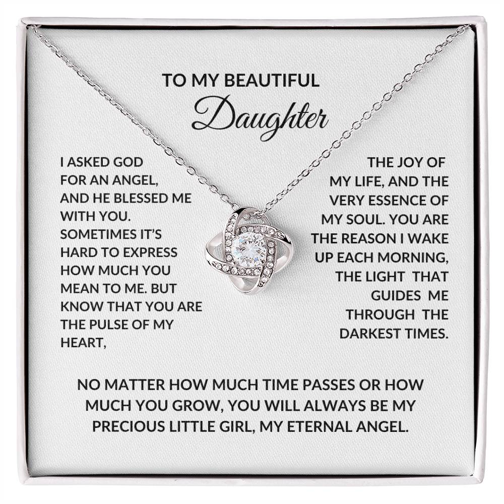 necklace with heartfelt message gift for my daughter