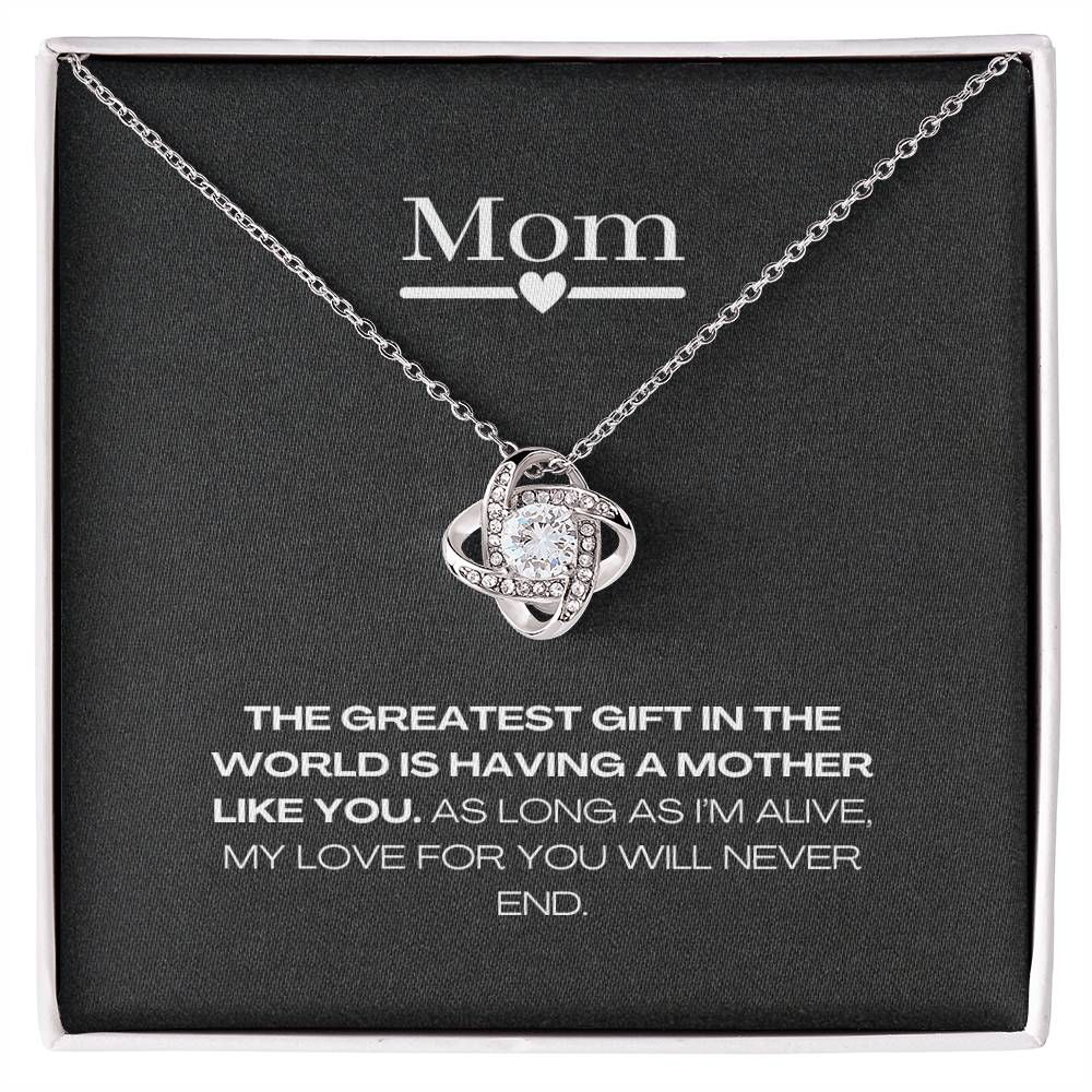 necklace with message for your mom