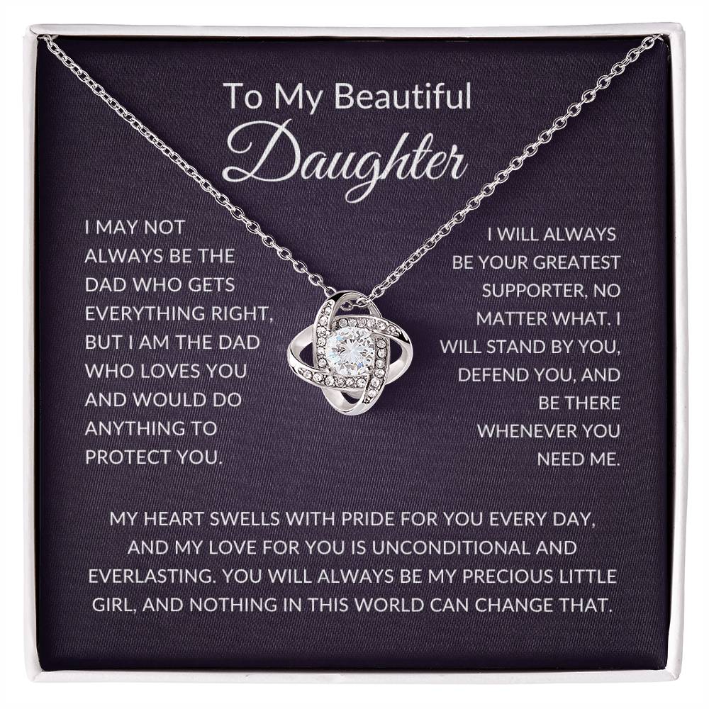 necklace with message to my daughter