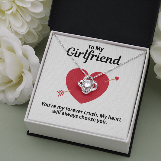 To My Girlfriend Gift | My Crush | Forever Love Necklace