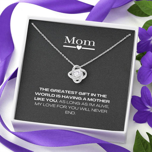 gift for mom necklace with message