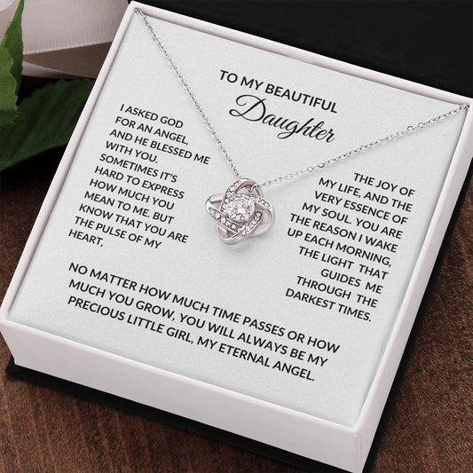 gift for my daughter necklace with heartfelt message