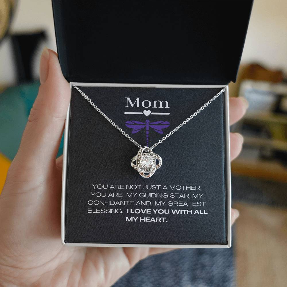 beautiful necklace with message for mom