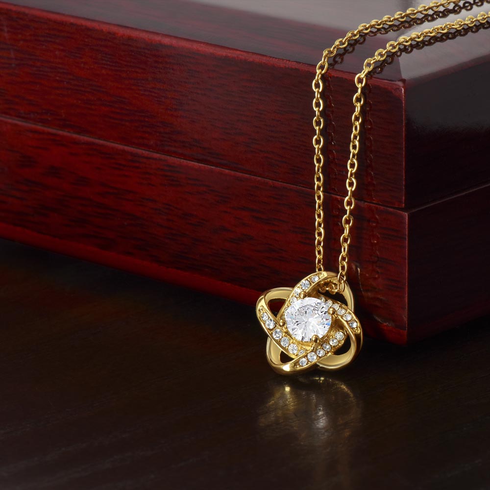 To My Mom Gift | Thank You | Love Knot Necklace