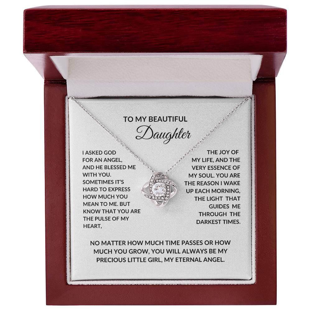 gift idea for my daughter necklace in luxury box
