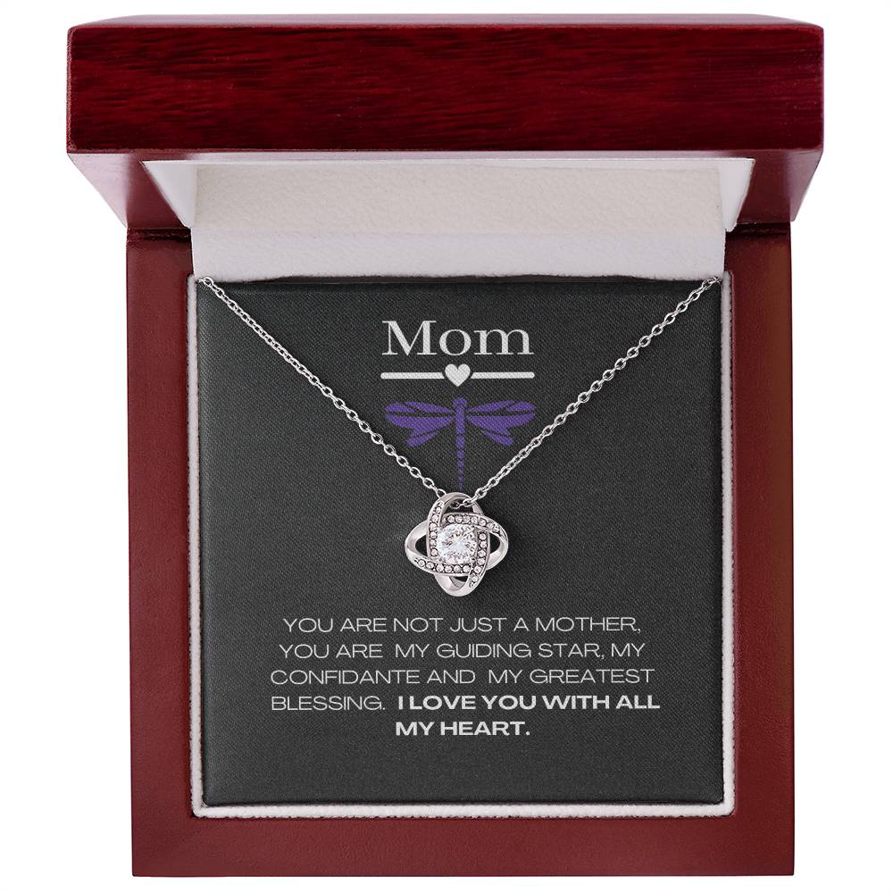 necklace with message in luxury box
