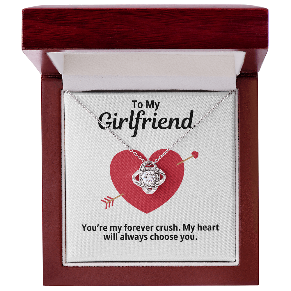 To My Girlfriend Gift | My Crush | Forever Love Necklace