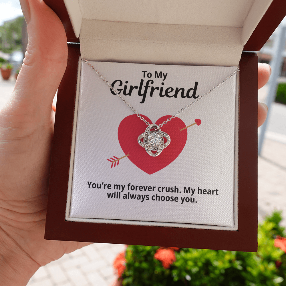 To My Girlfriend Gift | My Crush | Forever Love Necklace