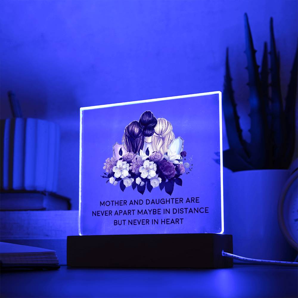lighted acrylic plaque gift for mom