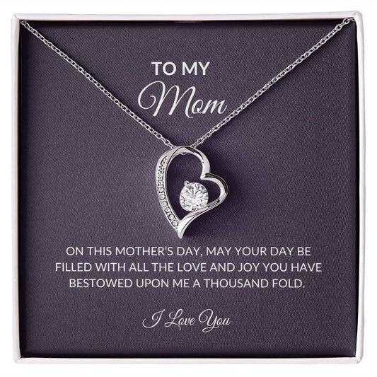 necklace with message gift for my mom