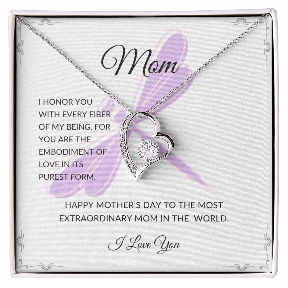necklace with message gift for mom