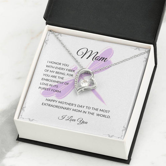 gift for mom necklace with message