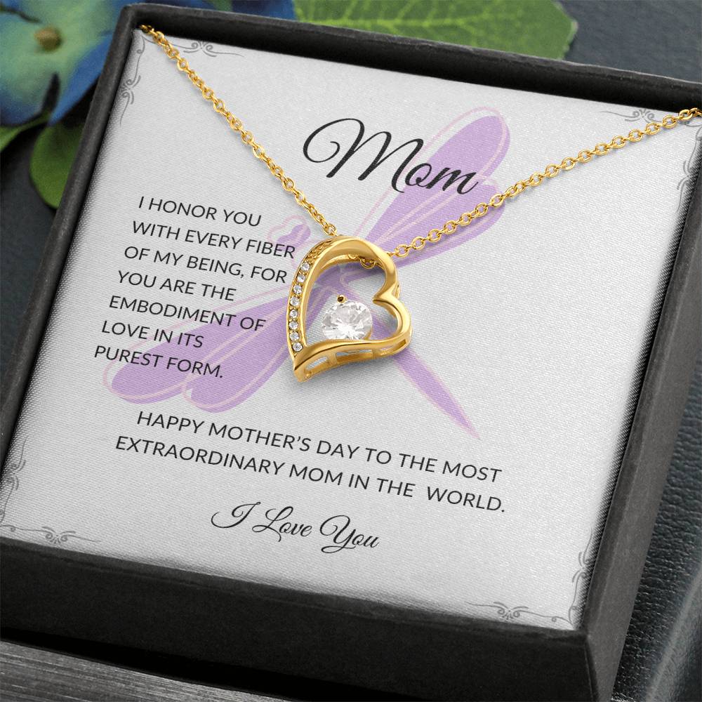 gold necklace gift for mom