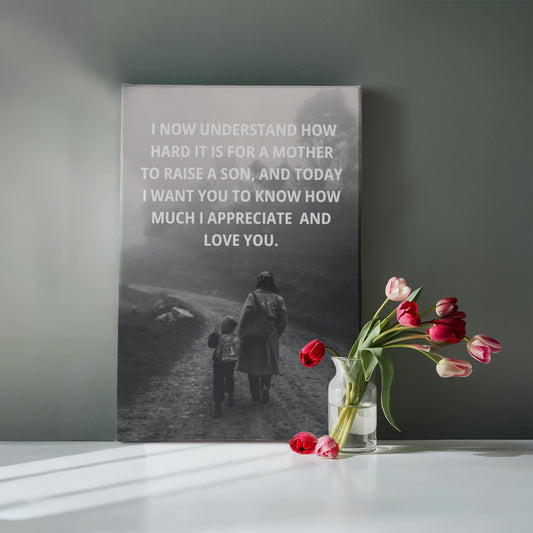 To My Mom Canvas Gift | I Love And Appreciate You | Canvas Gallery Wrap