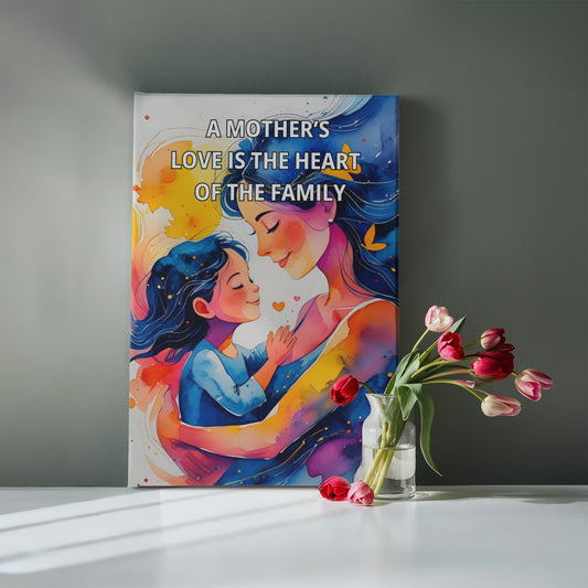 To My Mom Canvas Gift | A Mother's Love | Canvas Gallery Wrap