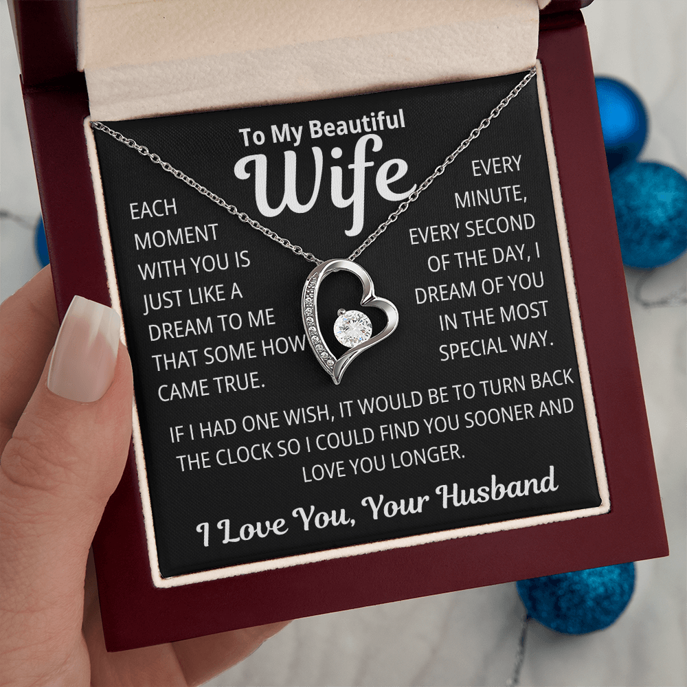 To My Wife Gift | I Dream Of You | Forever Love Necklace