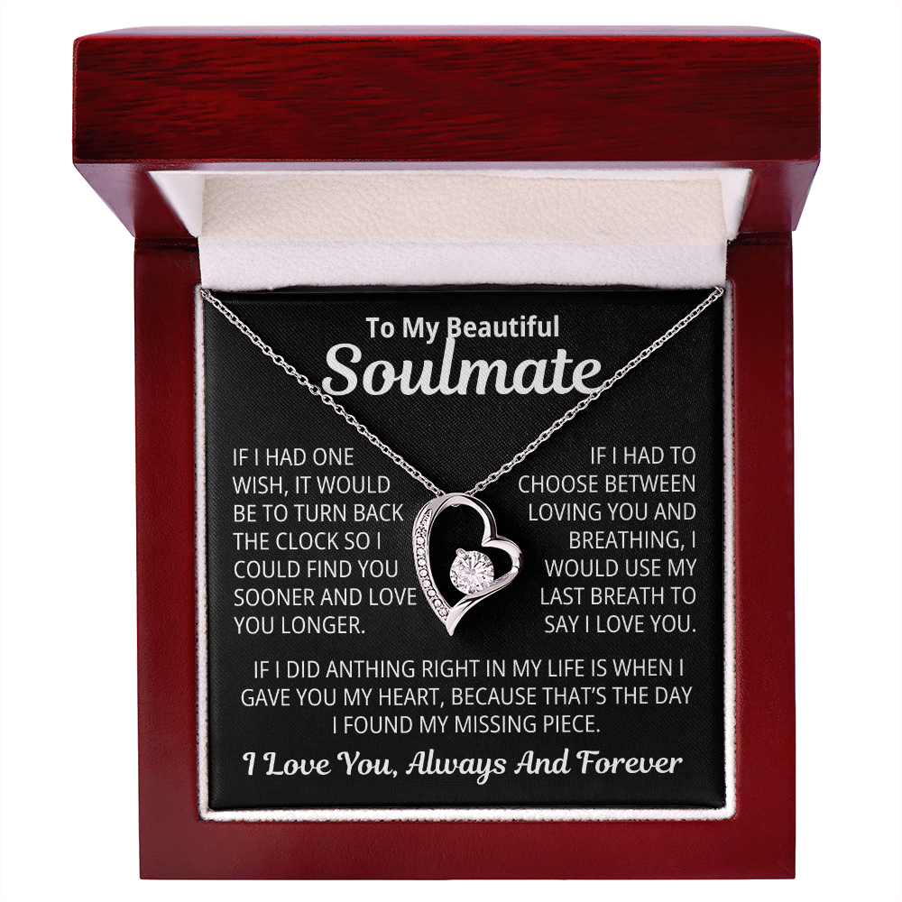 To My SoulMate Gift | Always and Forever | Forever Love Necklace