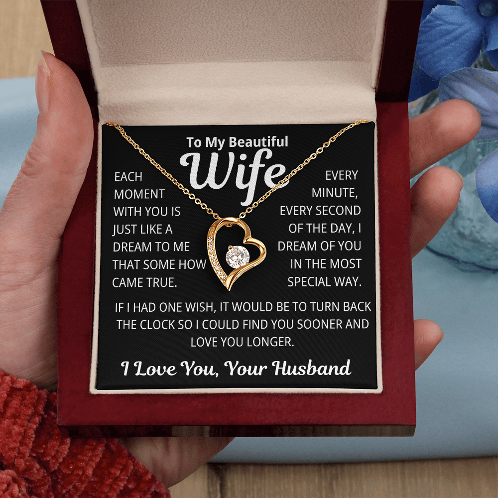 To My Wife Gift | I Dream Of You | Forever Love Necklace