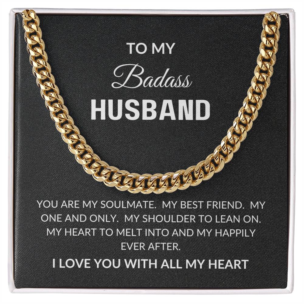 gift idea for my husband gold cuban link chain