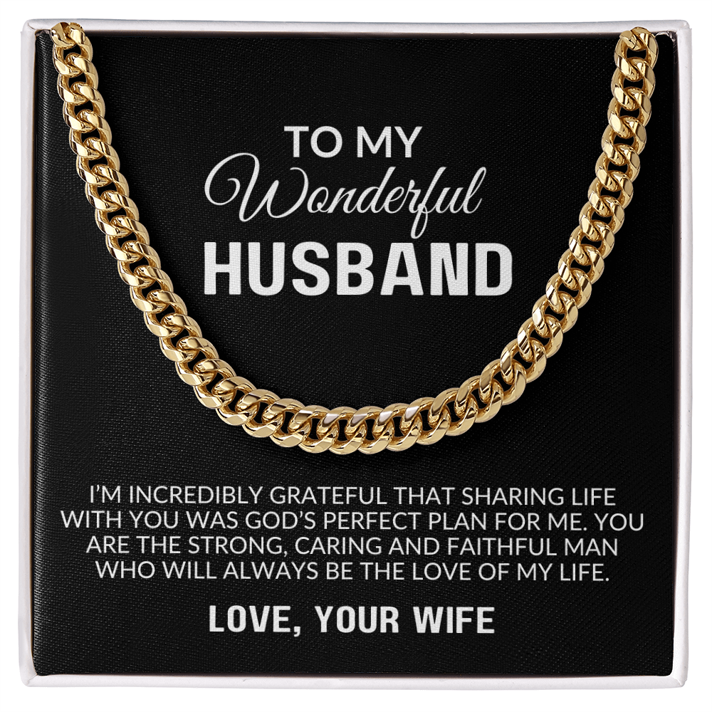 To My Husband Gift | You Will Always Be The Love Of  My Life | Cuban Link Chain