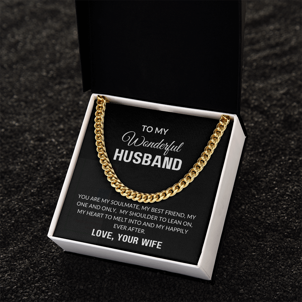 To My Husband Gift | My One And Only | Cuban Link Chain