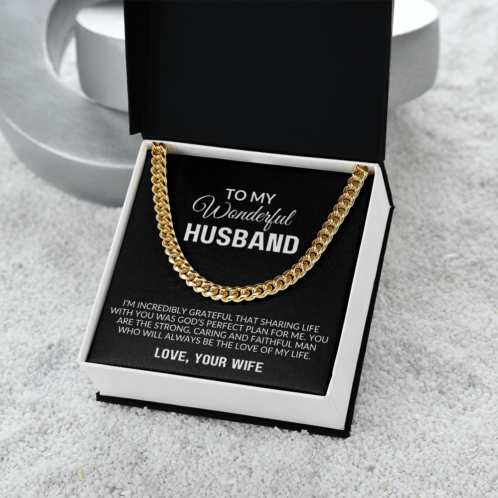To My Husband Gift | You Will Always Be The Love Of  My Life | Cuban Link Chain