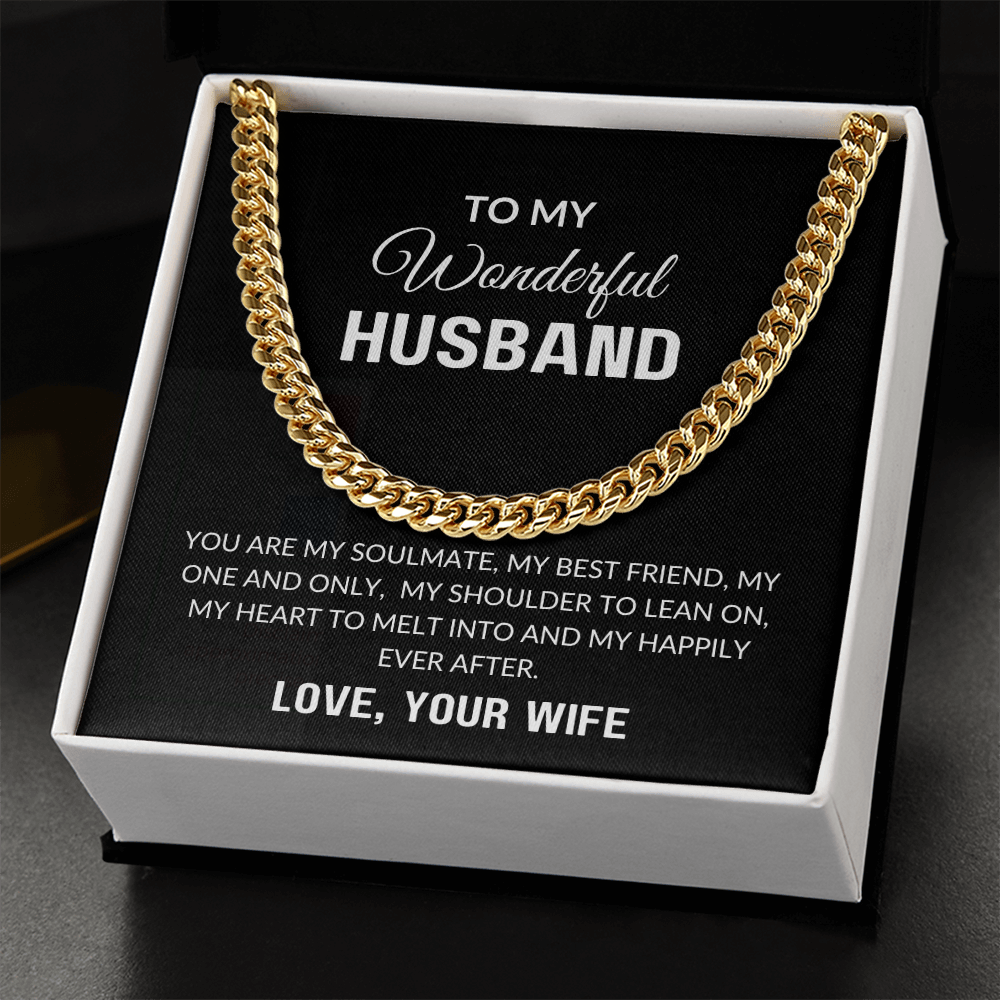 To My Husband Gift | My One And Only | Cuban Link Chain