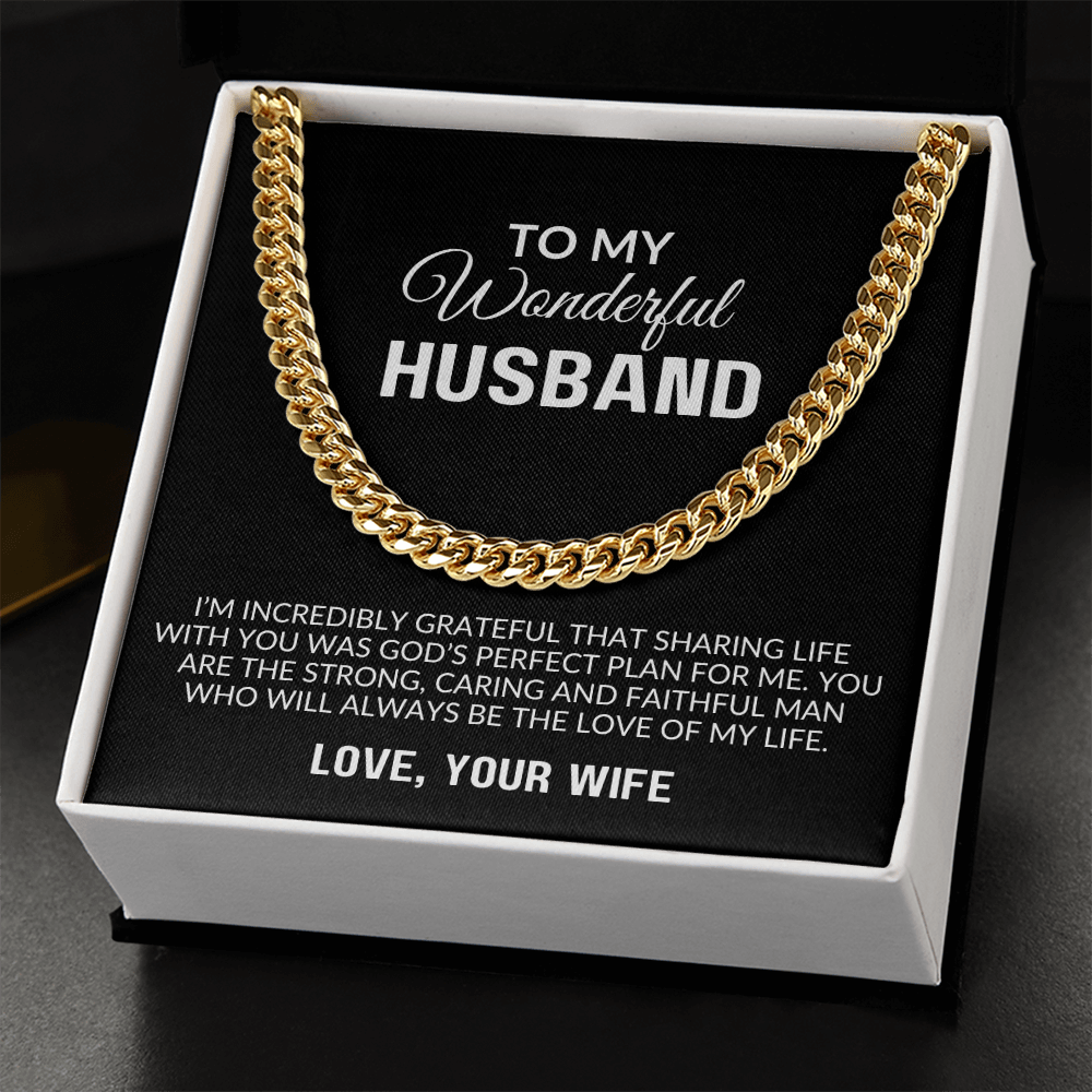 To My Husband Gift | You Will Always Be The Love Of  My Life | Cuban Link Chain