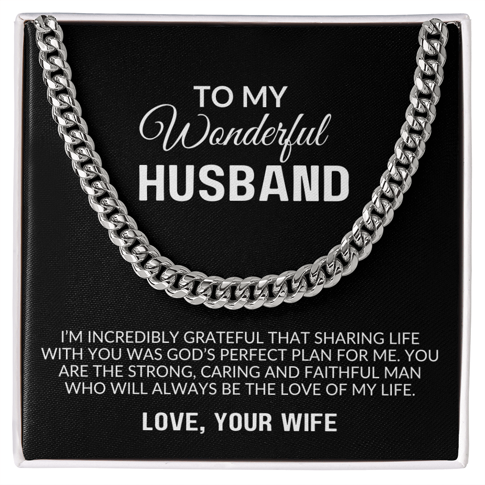 To My Husband Gift | You Will Always Be The Love Of  My Life | Cuban Link Chain