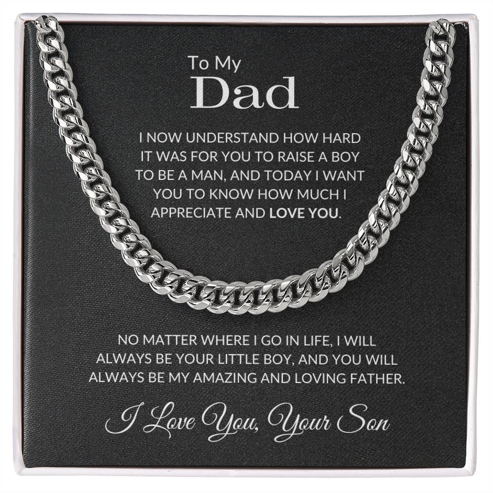 cuban link chain gift for my dad 