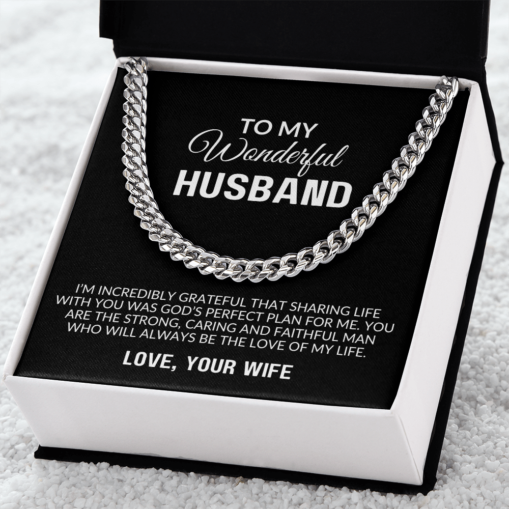 To My Husband Gift | You Will Always Be The Love Of  My Life | Cuban Link Chain