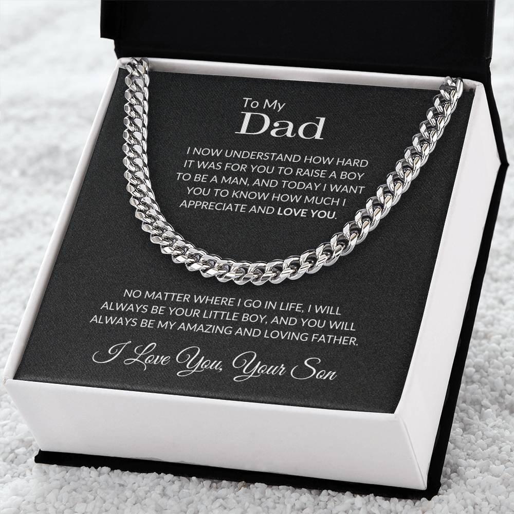 gift for my dad cuban link chain