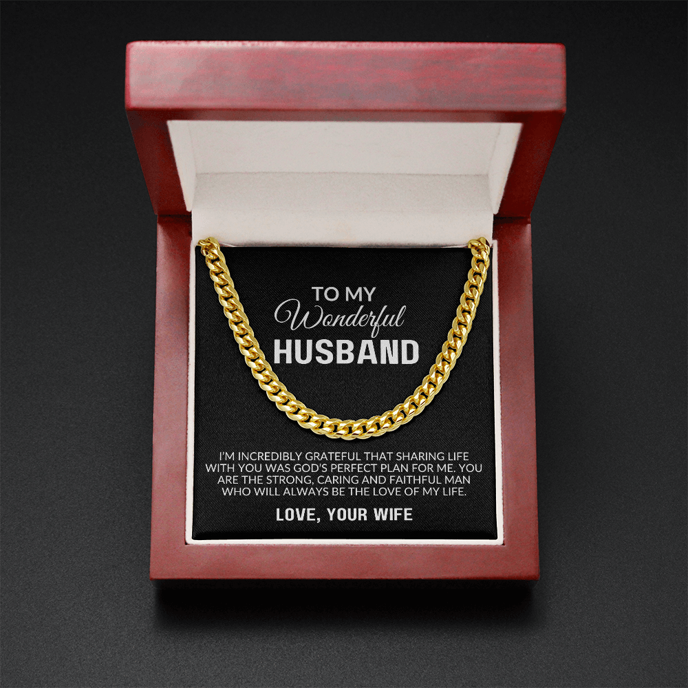 To My Husband Gift | You Will Always Be The Love Of  My Life | Cuban Link Chain