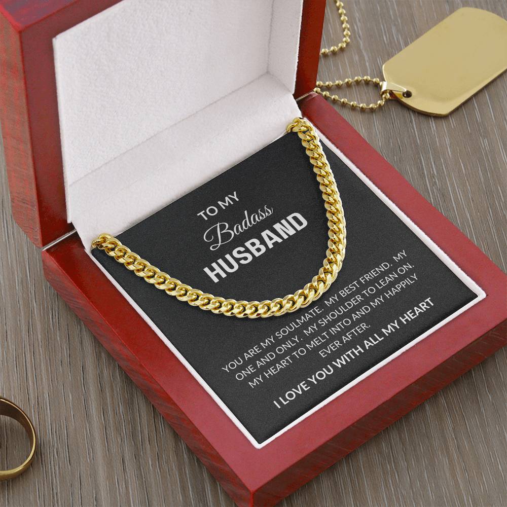 gift idea for my husband gold cuban link chain in luxury box
