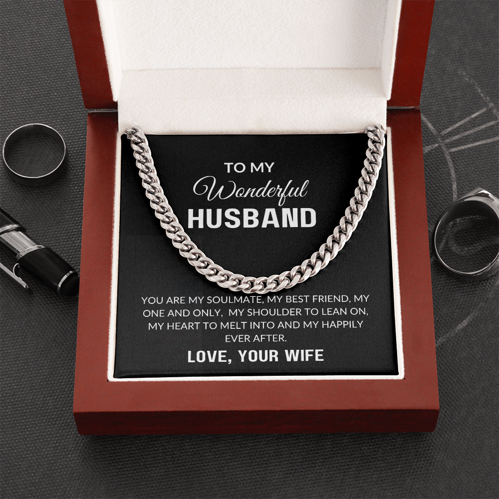 To My Husband Gift | My One And Only | Cuban Link Chain