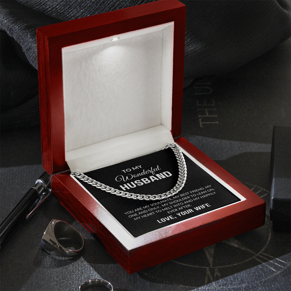 To My Husband Gift | My One And Only | Cuban Link Chain