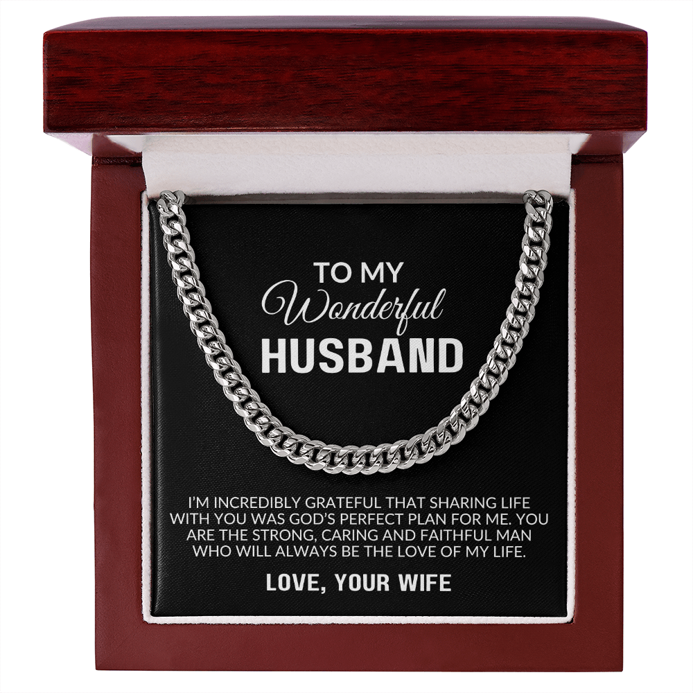 To My Husband Gift | You Will Always Be The Love Of  My Life | Cuban Link Chain