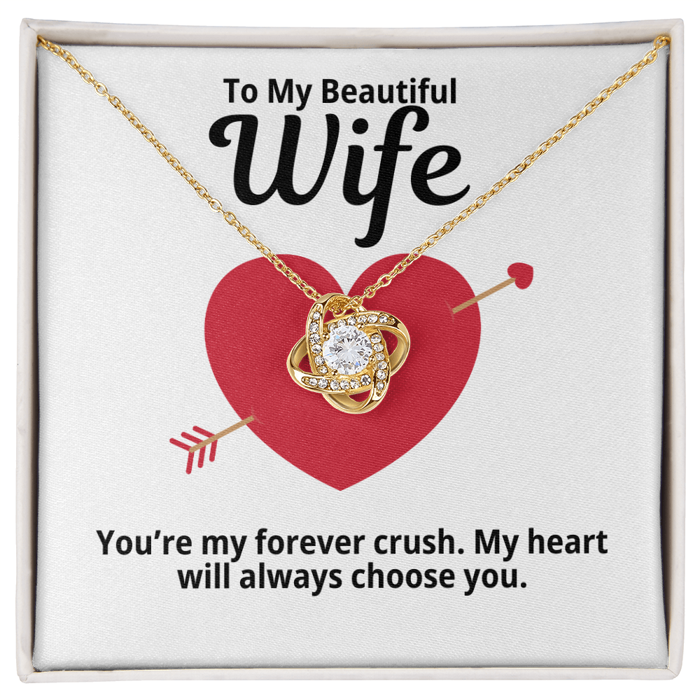 To My Wife Gift | My Forever Crush | Forever Love Necklace