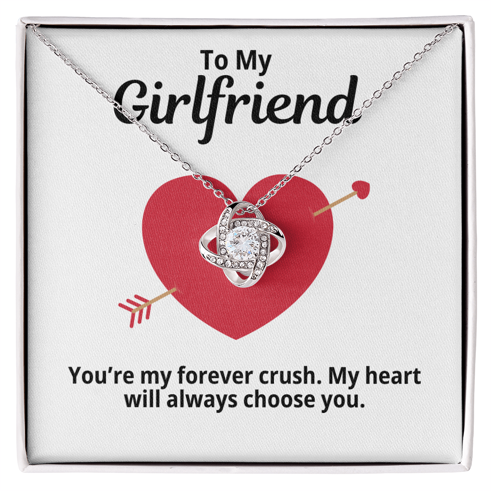 To My Girlfriend Gift | My Crush | Forever Love Necklace