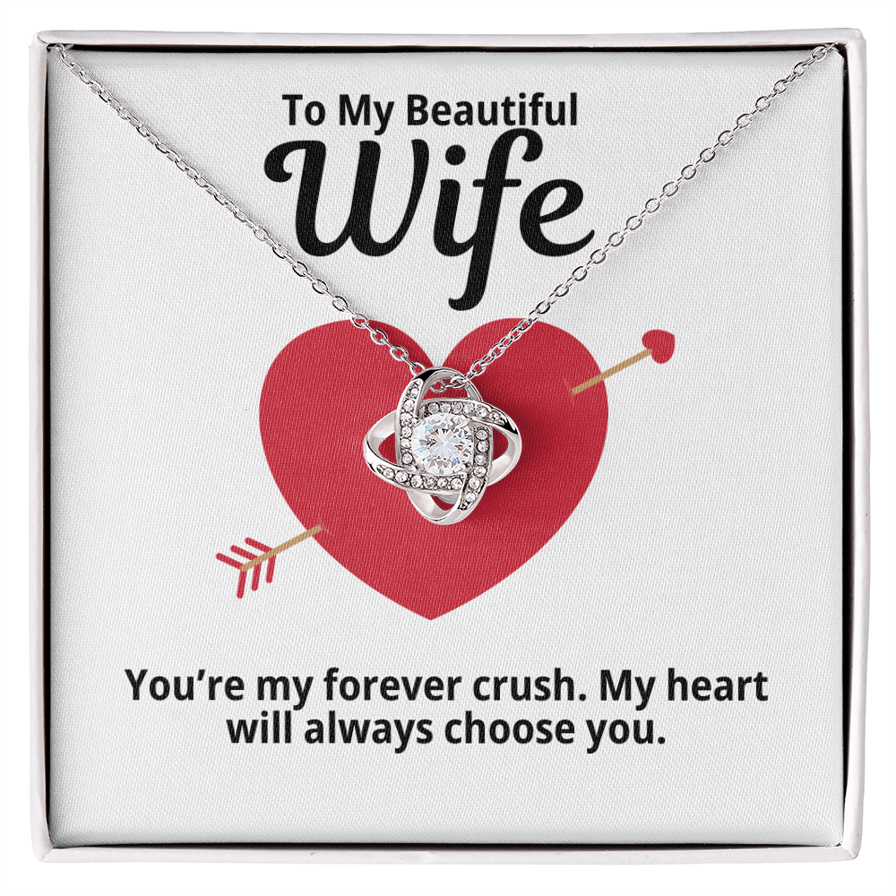 To My Wife Gift | My Forever Crush | Forever Love Necklace